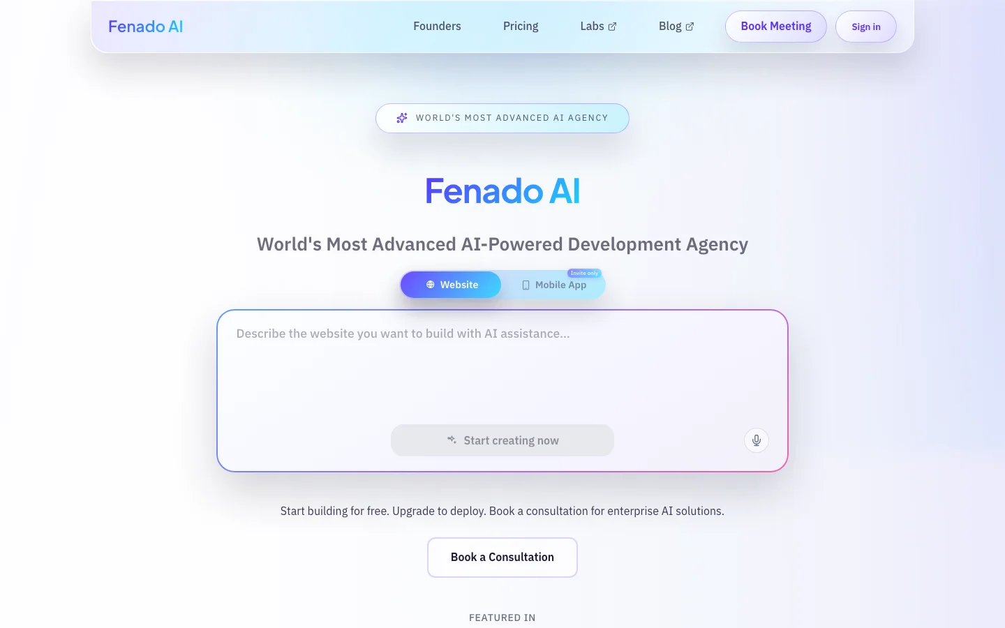 Fenado AI development platform